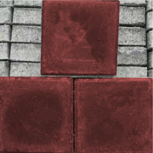 Paving Block Persegi Merah 6 cm